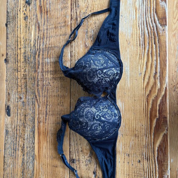 ThirdLove Lace Contour Plunge Bra Size 34C½ black - Picture 4 of 6